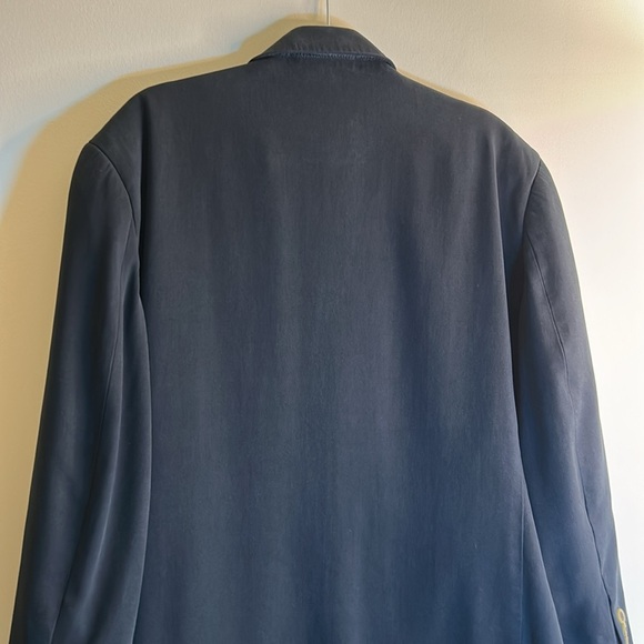 Cypress Grove Blazer Coat Mens Blue Long Sleeve Collared Jacket Size Large Vtg - Picture 5 of 8